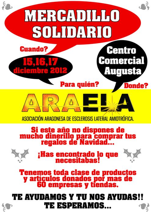 Mercadillo Solidario ARAELA 2012